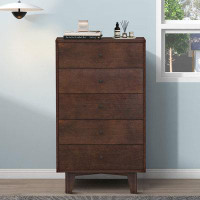 George Oliver Vintage style storage chest with solid wood and manufactured wood frame,for bedroom