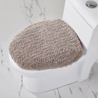 Ebern Designs Malderen 100% Cotton Tufted Machine Washable Toilet Seat Lid Cover