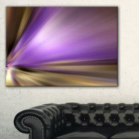 Design Art Bright Purple Shade Upward - Wrapped Canvas Graphic Art Print