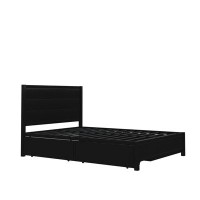 Latitude Run® Metal Storage Platform Bed With Twin Size Trundle And 2 Drawers