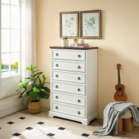 Winston Porter Contemporary 6-Drawer Dresser: Stylish Bedroom Storage Solution