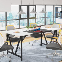 Ebern Designs 6FT Conference Table with Splicing Board for Home Office (Only Table)