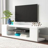 Ebern Designs Shropshire Tv Stand, 60 Inch, Console, Storage Shelves, Living Room, Bedroom, Laminate