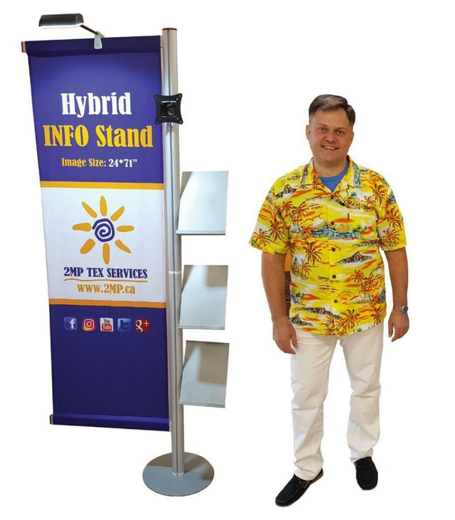PREMIUM Hybrid INFO Stand Trade Show Display Promo Marketing Booth + Custom FABRIC Dye Sublimation Printed Graphics in Other Business & Industrial in Ontario - Image 3