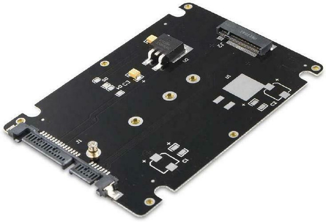 M.2 NGFF to 2.5 SATA Hard Drive Enclosure - Black in System Components - Image 4