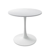 George Oliver 32"Modern Round Dining Table With Round MDF Table Top,Metal Base Dining Table, End Table Leisure Coffee Ta
