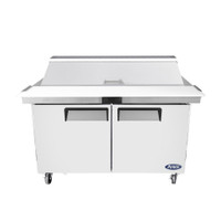 Atosa MSF8303GR 60 Inch Refrigerated Sandwich / Salad Prep Table – 2 Doors Stainless steel exterior &amp; interior