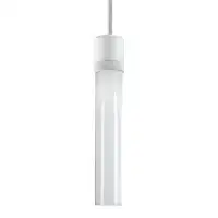 Everly Quinn 3" LED 3CCT Vertical Cylindrical Pendant Light, 18" Clear Glass And Aged Brass Finish