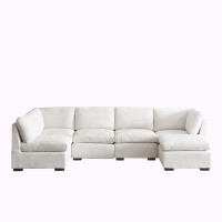 Latitude Run® Corduroy Modular Sectional Sofa