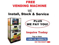$ We Pay you $ and you get a free vending machine with superior service in your location