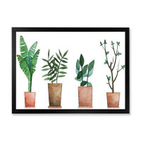 East Urban Home Duo Of Potted Flowers House Plants - Print on Canvas