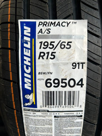 4 Brand New Michelin Primacy A/S 195/65R15 All Season Tires.   $70 REBATE!!!  *** WallToWallTires.com ***