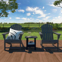 Dovecove Arnolec Plastic/Resin Adirondack Chair with Table