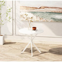 Wrought Studio Modern Dining Table, Cross Leg Round Dining Table