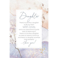 Trinx Daughter Inspirational Wood Plaque 6 inches x 9 inches