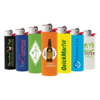 Custom Lighter - BIC Maxi Lighter, Disposable Lighter, BBQ Lighter, Black Matte Windproof Zippo® Lighter, LED Lighter