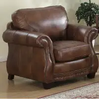 Darby Home Co Beglin 41" Wide Top Grain Leather Club Chair