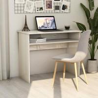 Latitude Run® TDC Desk High Gloss White 35.4" x 19.7" x 29.1" Engineered Wood