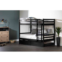 South Shore Fakto Twin over Twin Solid Wood Standard Bunk Bed by South Shore