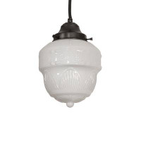 Longshore Tides Bajram 1 - Light Single Schoolhouse Pendant with No Secondary Or Accent Material Accents