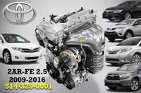 Toyota Camry Highlander Venza RAV4 2009 2010 2011 2012 2013 2014 2015 2016 2.5 et 2.7 2AR-FE 1AR-FE Engine, Motor Moteur