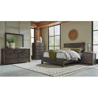 Millwood Pines Dejahna Five Drawer Solid Wood Chest In Coffee Bean (2024)