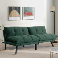 George Oliver Multi functional design sofa with Ergonomically adjustable backrest and metal legs, for living room