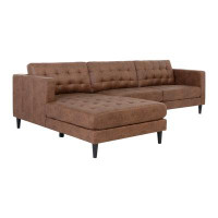 Willa Arlo™ Interiors Spain 112" Wide Faux Leather Sofa & Chaise