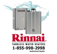Tankless Water Heater Rental - Rinnai - Rent To Own - FREE Installation - $0 Down -  Call Today