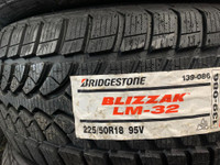 4 Brand New Bridgestone Blizzak LM32 225/50R18 tires   *** WallToWallTires.com ***