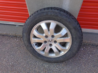 1 Wanl Snowgrip Winter Tire on Honda Rim 5 Bolt 4.5 Inch * 215 60R16 99H XL * $60.00 * M+S / Winter Tires ( used tire on