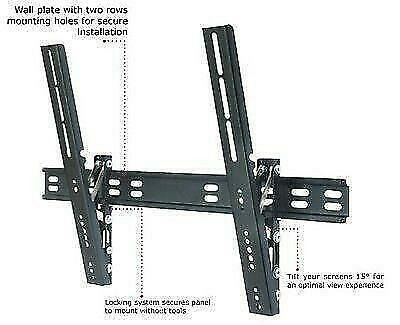 TC - 32-63in Ultra Slim TV Wall Mount - Tilt -12 to 0 degrees - in General Electronics in West Island