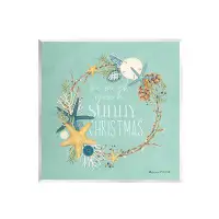 Stupell Industries Stupell Industries Wish You A Sunny Christmas Wreath Wall Plaque Art By Stephanie Workman Marrott-aw-