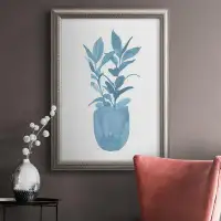 Bay Isle Home™ Watercolor House Plant III Premium Framed Canvas- Ready To Hang