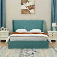 Latitude Run® Bertolucci lift storage upholstered flat bed