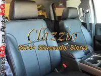 Clazzio Synthetic Leather Seat Covers (Front + Rear Rows) | 2007-2023 Chevy Silverado GMC Sierra