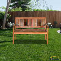 clihome Solid Wood Garden Bench
