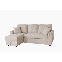 Latitude Run® 2049 Beige storage sofa bed