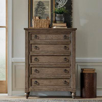 Liberty Furniture 5 Drawer 45" W Solid Wood Chest
