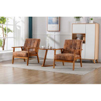 George Oliver Accent Chairs Set Of 2 With Side Table