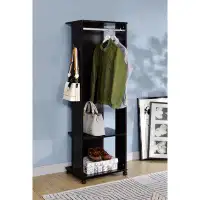 Latitude Run® Wooden Hall Tree with 2 Open Compartment