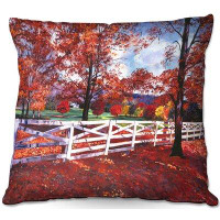 East Urban Home Couch Vermont Fence Square Pillow Cover & Insert