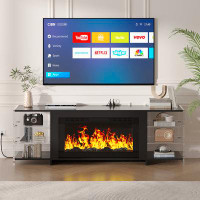 Latitude Run® TV Stand With Electric Fireplace