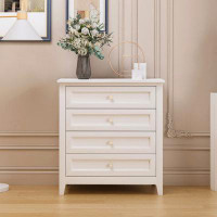 Winston Porter Solid Wood Spray-Painted Drawer Dresser Bar,Buffet Tableware Cabinet Lockers Buffet Server Console Table