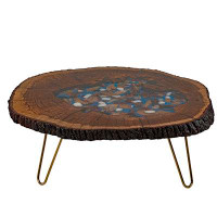 Angora Solid Wood 3 Legs Coffee Table