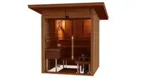 Complete Sauna Room Kits With Glass Door - Indoor and Outdoor Multiple Sizes Available