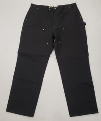 (I-34508) Carhartt B01-M Firm Duck Double-Front Utility Work Pant - Size 46x32