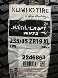 4 Brand New Kumho Wintercraft WP72 235/35R19 XL Winter tires  *** WallToWallTires.com ***