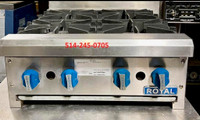 Royal 4 Bruleurs Gas Comme Neuf. 4 Burner Countertop Gas Like New!