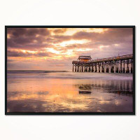 Made in Canada - East Urban Home 'Cocoa Beach Florida' Floater Frame Photograph on Canvas